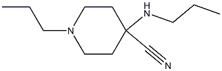 1-propyl-4-(propylamino)piperidine-4-carbonitrile Struktur