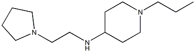 1-propyl-N-[2-(pyrrolidin-1-yl)ethyl]piperidin-4-amine Struktur