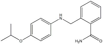 2-({[4-(propan-2-yloxy)phenyl]amino}methyl)benzamide Struktur