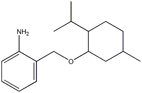 2-({[5-methyl-2-(propan-2-yl)cyclohexyl]oxy}methyl)aniline Struktur