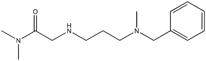 2-({3-[benzyl(methyl)amino]propyl}amino)-N,N-dimethylacetamide Struktur