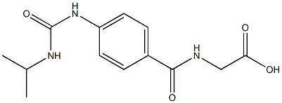 2-({4-[(propan-2-ylcarbamoyl)amino]phenyl}formamido)acetic acid Struktur