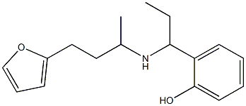 2-(1-{[4-(furan-2-yl)butan-2-yl]amino}propyl)phenol Struktur