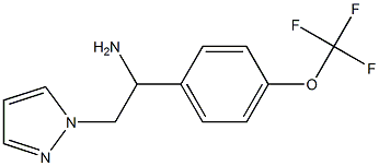 2-(1H-pyrazol-1-yl)-1-[4-(trifluoromethoxy)phenyl]ethan-1-amine Struktur