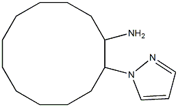 2-(1H-pyrazol-1-yl)cyclododecan-1-amine Struktur