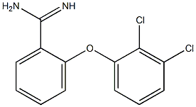 2-(2,3-dichlorophenoxy)benzene-1-carboximidamide Struktur