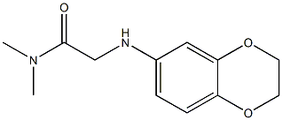 2-(2,3-dihydro-1,4-benzodioxin-6-ylamino)-N,N-dimethylacetamide Struktur