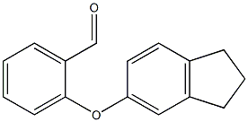 2-(2,3-dihydro-1H-inden-5-yloxy)benzaldehyde Struktur