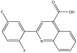 2-(2,5-difluorophenyl)quinoline-4-carboxylic acid Struktur