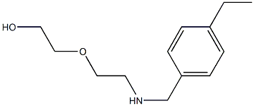 2-(2-{[(4-ethylphenyl)methyl]amino}ethoxy)ethan-1-ol Struktur