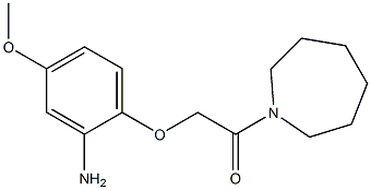 2-(2-amino-4-methoxyphenoxy)-1-(azepan-1-yl)ethan-1-one Struktur