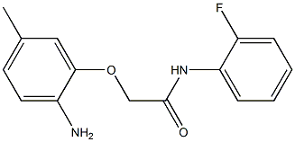 2-(2-amino-5-methylphenoxy)-N-(2-fluorophenyl)acetamide Struktur