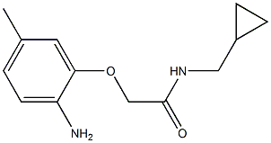 2-(2-amino-5-methylphenoxy)-N-(cyclopropylmethyl)acetamide Struktur