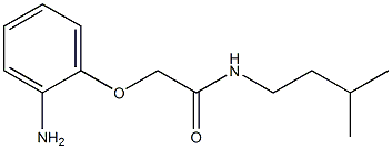 2-(2-aminophenoxy)-N-(3-methylbutyl)acetamide Struktur