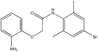 2-(2-aminophenoxy)-N-(4-bromo-2,6-dimethylphenyl)acetamide Struktur