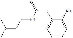 2-(2-aminophenyl)-N-(3-methylbutyl)acetamide Struktur