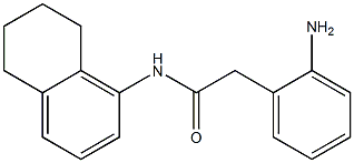 2-(2-aminophenyl)-N-(5,6,7,8-tetrahydronaphthalen-1-yl)acetamide Struktur