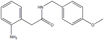 2-(2-aminophenyl)-N-[(4-methoxyphenyl)methyl]acetamide Struktur