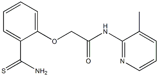 2-(2-carbamothioylphenoxy)-N-(3-methylpyridin-2-yl)acetamide Struktur