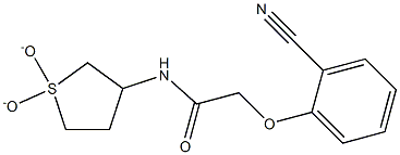 2-(2-cyanophenoxy)-N-(1,1-dioxidotetrahydrothien-3-yl)acetamide Struktur