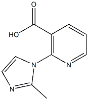 2-(2-methyl-1H-imidazol-1-yl)nicotinic acid Struktur