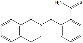 2-(3,4-dihydroisoquinolin-2(1H)-ylmethyl)benzenecarbothioamide Struktur