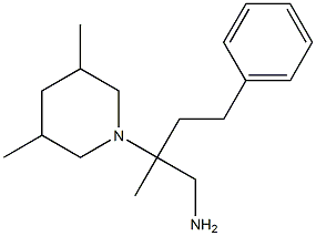 2-(3,5-dimethylpiperidin-1-yl)-2-methyl-4-phenylbutan-1-amine Struktur