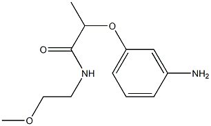 2-(3-aminophenoxy)-N-(2-methoxyethyl)propanamide Struktur