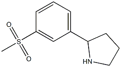 2-(3-methanesulfonylphenyl)pyrrolidine Struktur