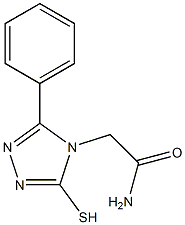 2-(3-phenyl-5-sulfanyl-4H-1,2,4-triazol-4-yl)acetamide Struktur