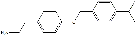 2-(4-{[4-(propan-2-yl)phenyl]methoxy}phenyl)ethan-1-amine Struktur