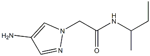 2-(4-amino-1H-pyrazol-1-yl)-N-(butan-2-yl)acetamide Struktur