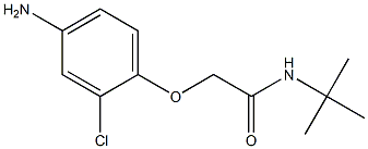 2-(4-amino-2-chlorophenoxy)-N-(tert-butyl)acetamide Struktur