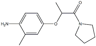 2-(4-amino-3-methylphenoxy)-1-(pyrrolidin-1-yl)propan-1-one Struktur