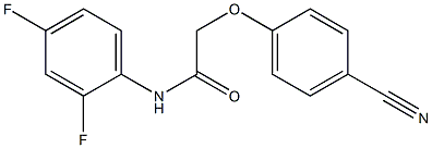 2-(4-cyanophenoxy)-N-(2,4-difluorophenyl)acetamide Struktur