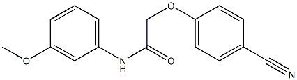 2-(4-cyanophenoxy)-N-(3-methoxyphenyl)acetamide Struktur