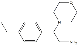 2-(4-ethylphenyl)-2-morpholin-4-ylethanamine Struktur