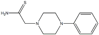 2-(4-phenylpiperazin-1-yl)ethanethioamide Struktur