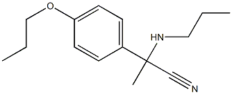 2-(4-propoxyphenyl)-2-(propylamino)propanenitrile Struktur