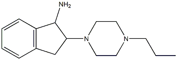 2-(4-propylpiperazin-1-yl)-2,3-dihydro-1H-inden-1-ylamine Struktur