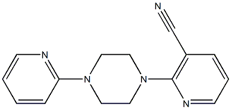 2-(4-pyridin-2-ylpiperazin-1-yl)nicotinonitrile Struktur