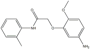 2-(5-amino-2-methoxyphenoxy)-N-(2-methylphenyl)acetamide Struktur