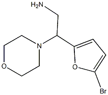 2-(5-bromo-2-furyl)-2-morpholin-4-ylethanamine Struktur