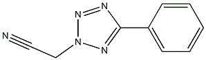 2-(5-phenyl-2H-1,2,3,4-tetrazol-2-yl)acetonitrile Struktur