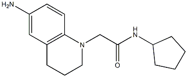 2-(6-amino-1,2,3,4-tetrahydroquinolin-1-yl)-N-cyclopentylacetamide Struktur