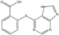 2-(7H-purin-6-ylthio)benzoic acid Struktur