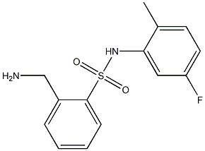 2-(aminomethyl)-N-(5-fluoro-2-methylphenyl)benzenesulfonamide Struktur