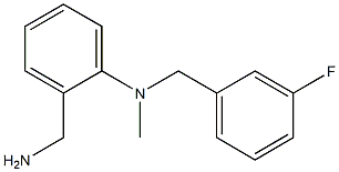 2-(aminomethyl)-N-[(3-fluorophenyl)methyl]-N-methylaniline Struktur