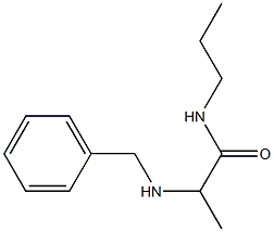 2-(benzylamino)-N-propylpropanamide Struktur