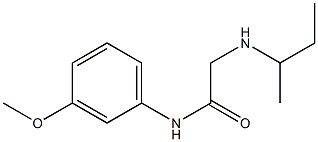 2-(butan-2-ylamino)-N-(3-methoxyphenyl)acetamide Structure